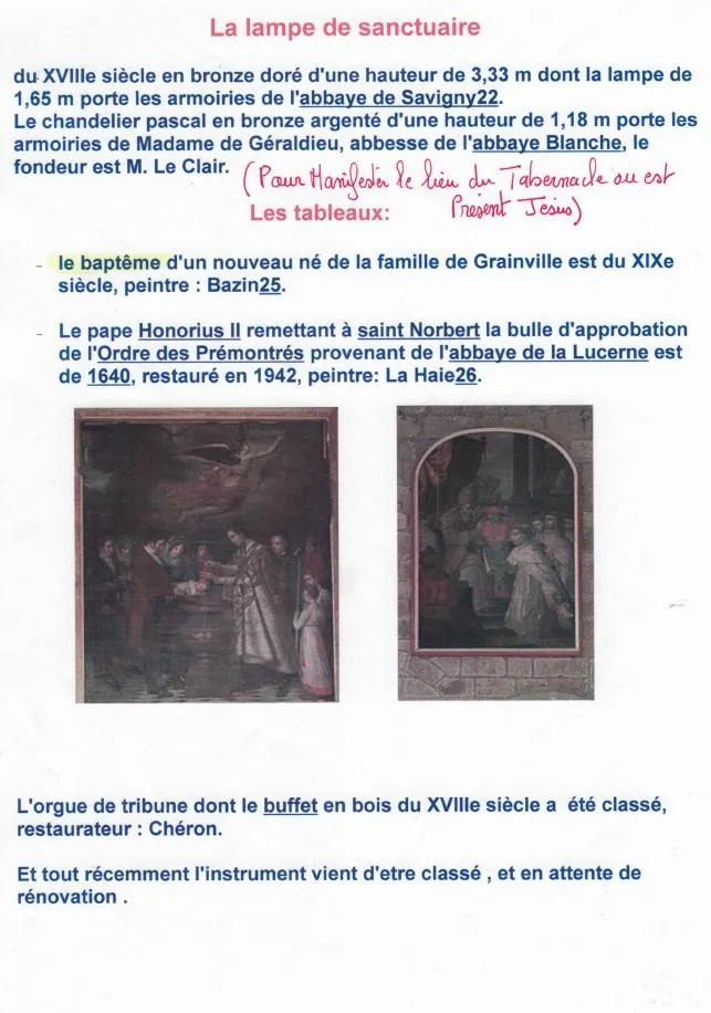 La lampe du sanctuaire