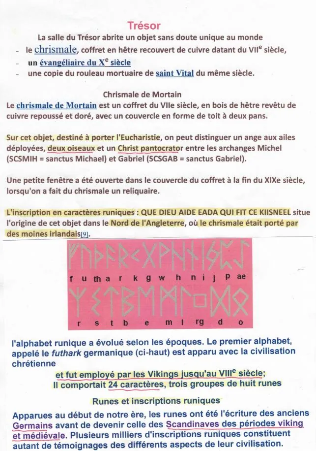 Le chrismale de Mortain