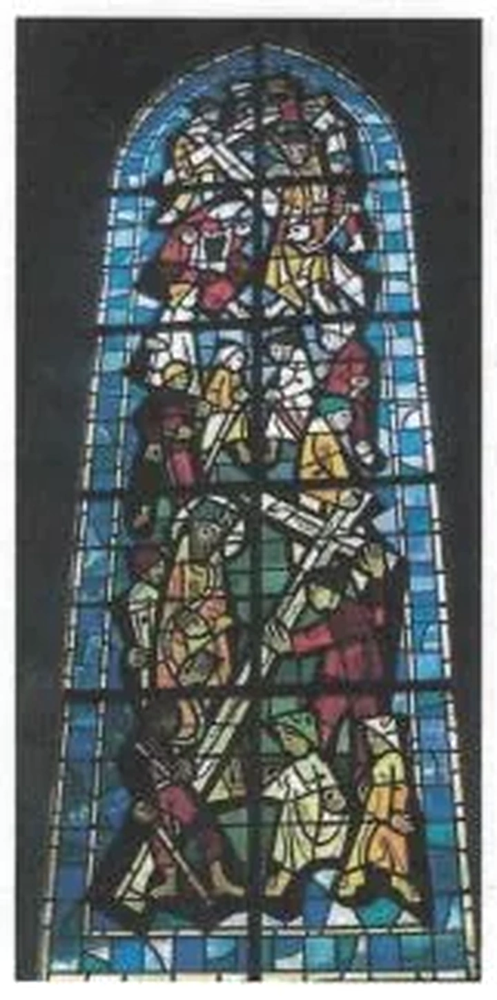 Cinquième station — Simon de Cyrène aide Jésus